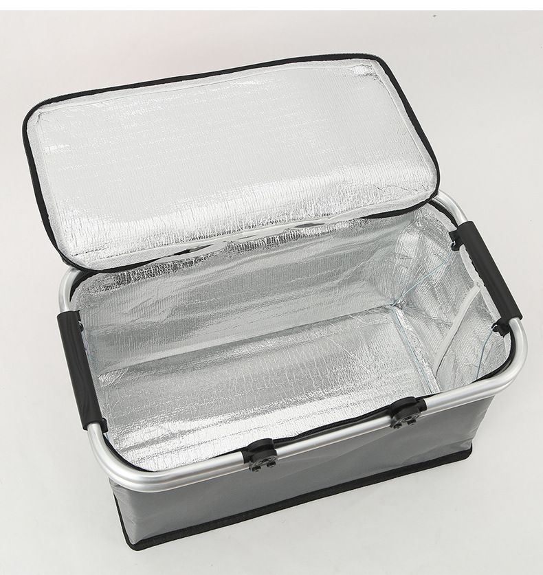 Foldable Insulated Picnic Basket with Aluminum Foil Lining