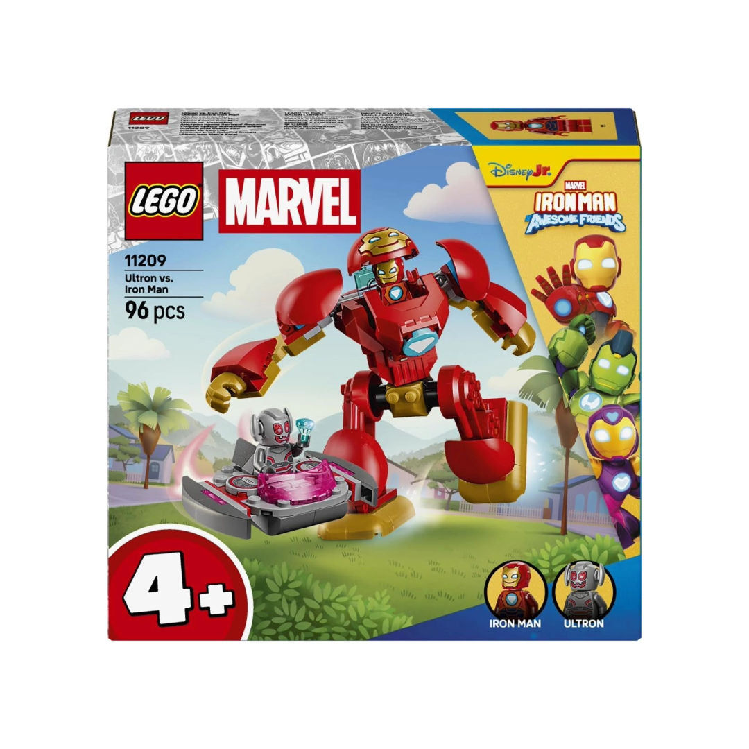 LEGO Marvel Iron Man and His Amazing Friends: Ultron vs Iron Man Building Set, Age 4+ Years