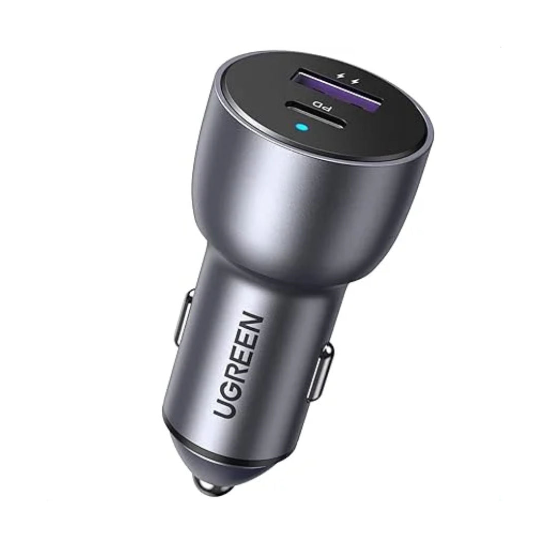 UGREEN CD213 60W Dual Port Car Charger with USB-C PD and USB-A Fast Charging