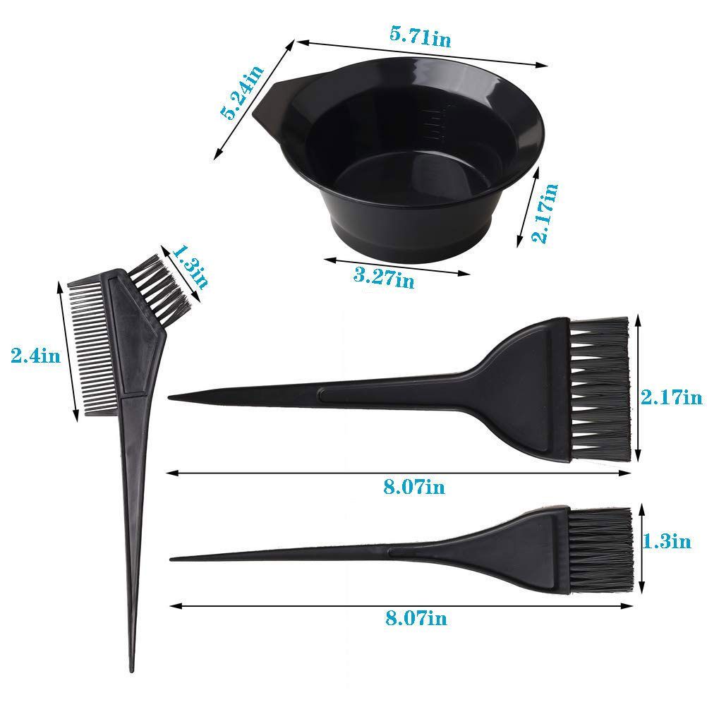 35Pcs Professional Hair Dye Kit with Bowl, Clips & Gloves