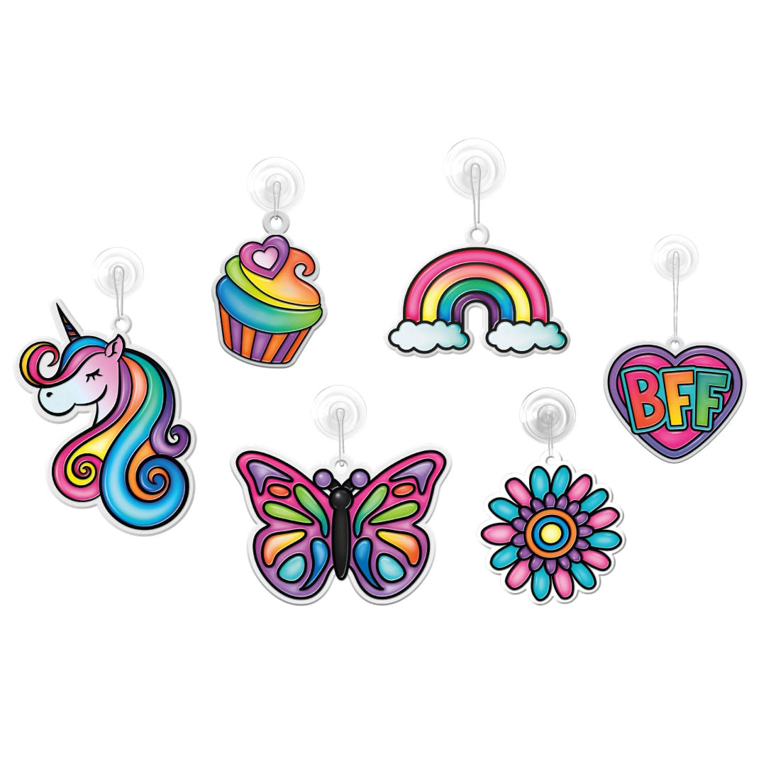 Cra-Z-Art Shimmer 'n Sparkle Color Change Window Art Kit, 6+ Years