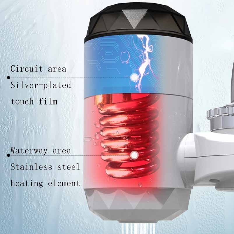 Instant Hot Water Faucet, Style:White White