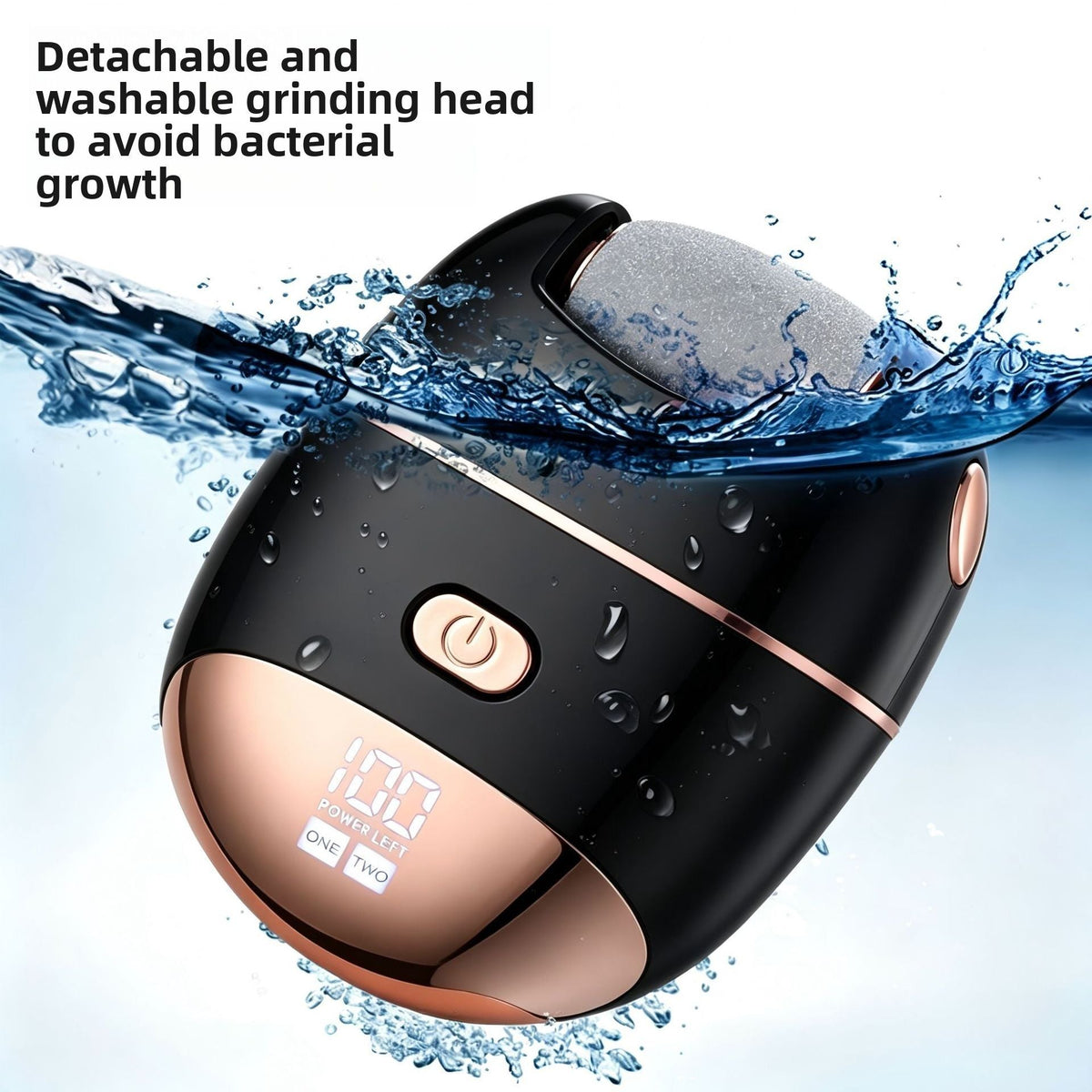 USB Electric Foot Callus Remover for Home & Travel Black