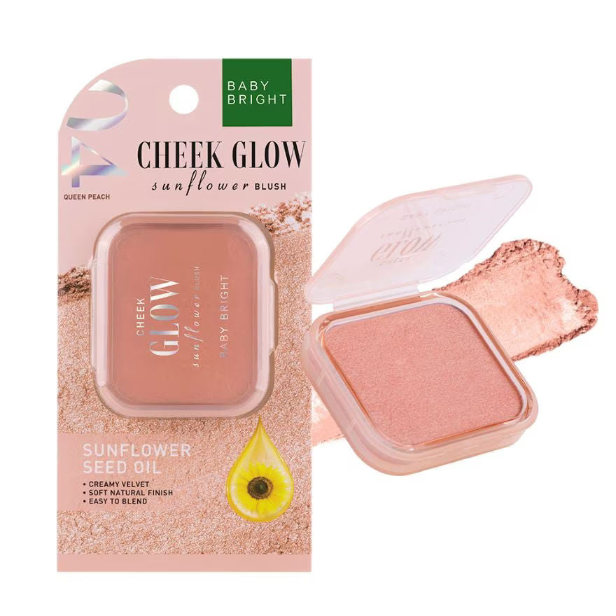 CHEEK GLOW SUNFLOWER BLUSH 5.2G BABY BRIGHT (M) 04 QUEEN PEACH