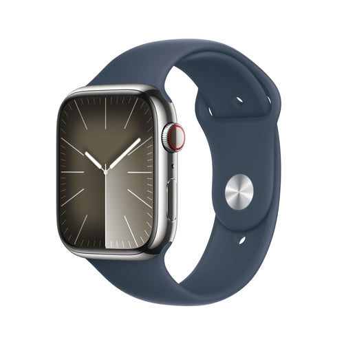 Series 9 GPS + Cellular 41mm Stainless Steel Sport Band S/M