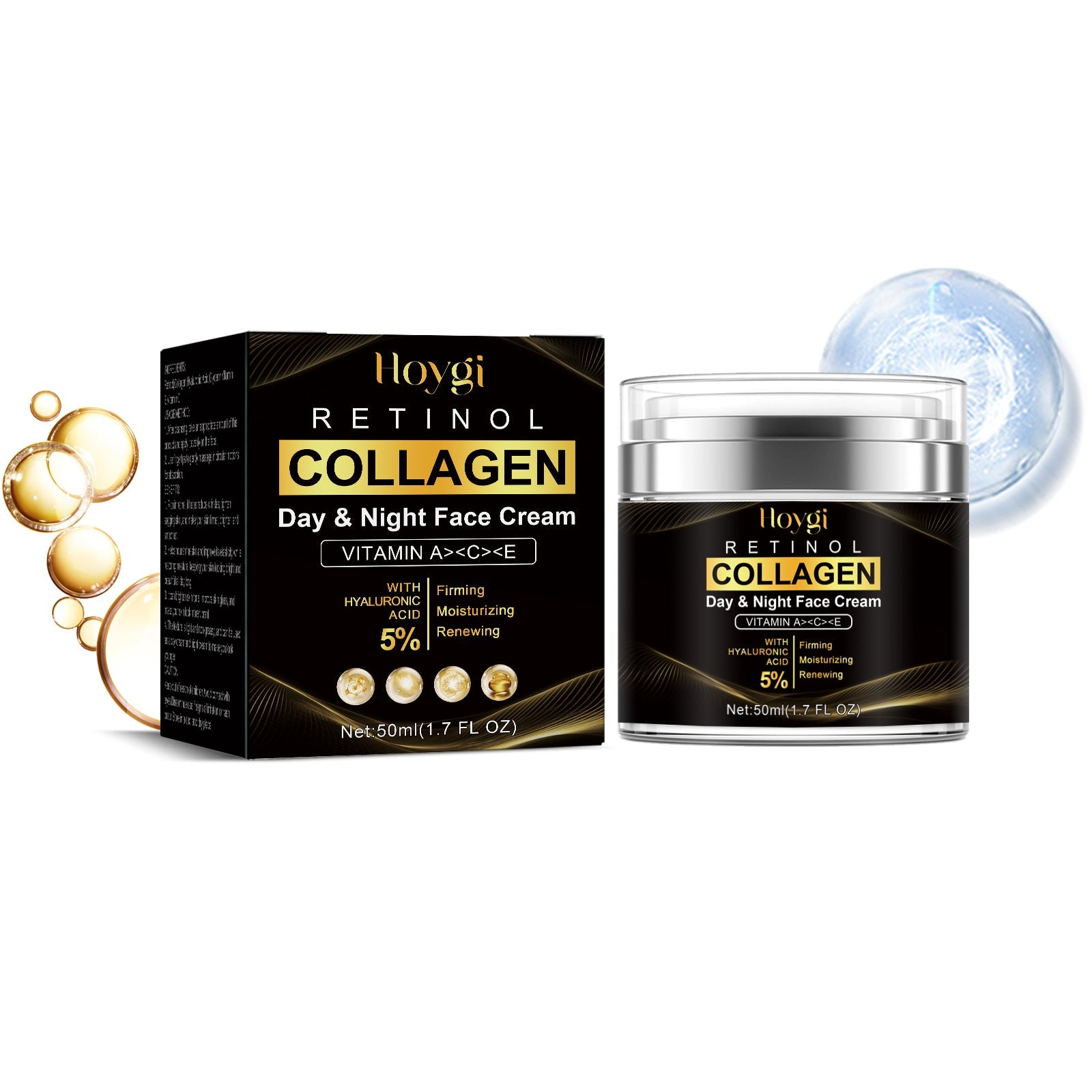Retinol Moisturizer for Fine Lines, Brightening, Anti-Aging, Skin Firming, Hydrating ,50ml