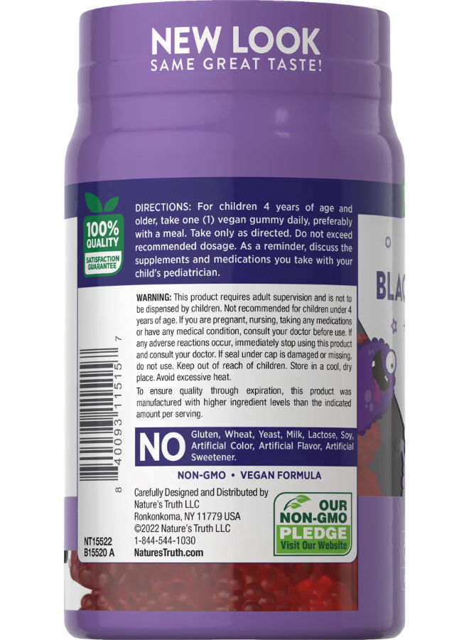Nature's Truth Kids Black Elderberry With Vitamin C, Zinc + Mamaearth Coco Soft Shampoo For Babies With Coconut Milk & Turmeric 400 Ml