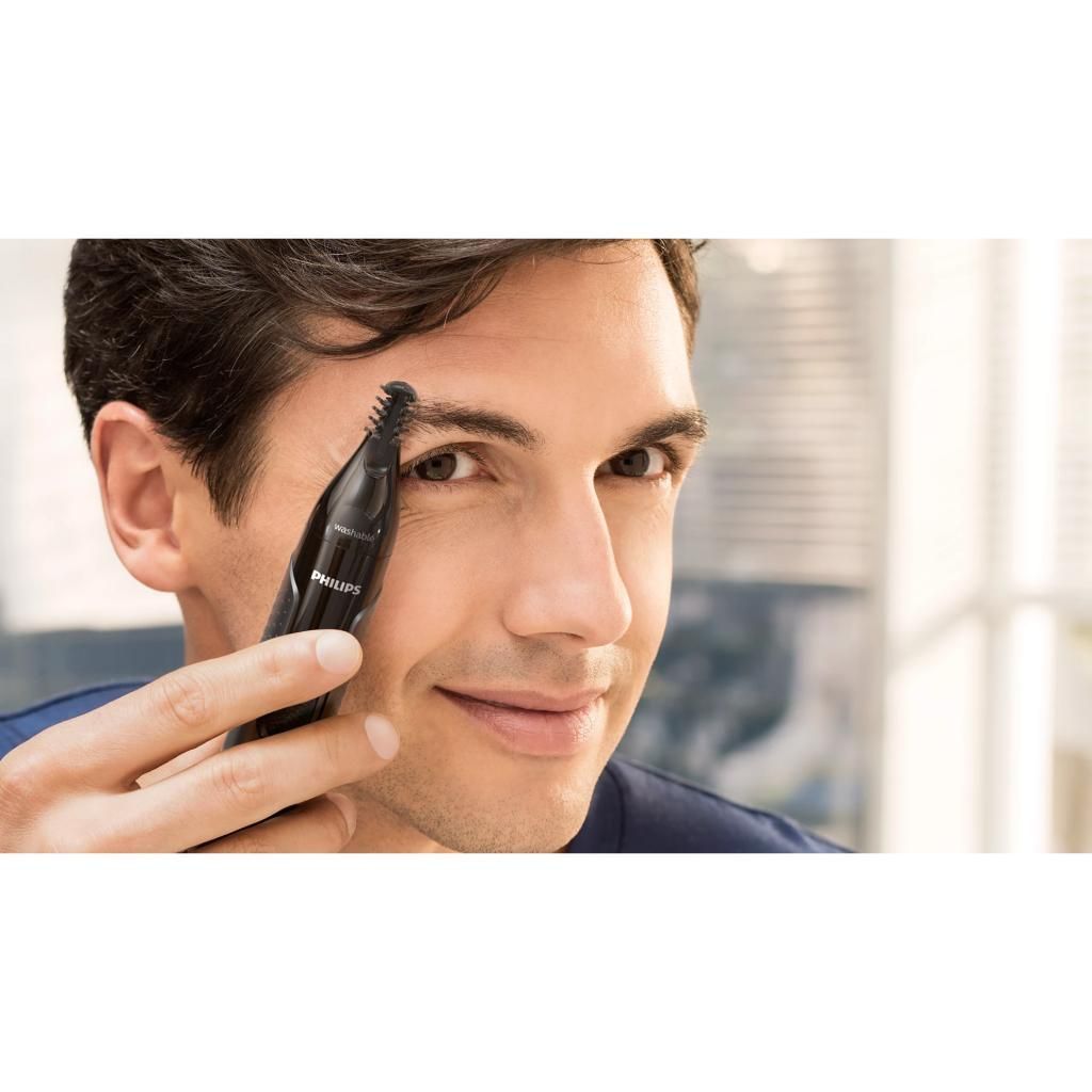 Philips Series 3000 Nose, Ear & Eyebrow Trimmer - NT3650/16 - Waterproof, No Pulling Guaranteed