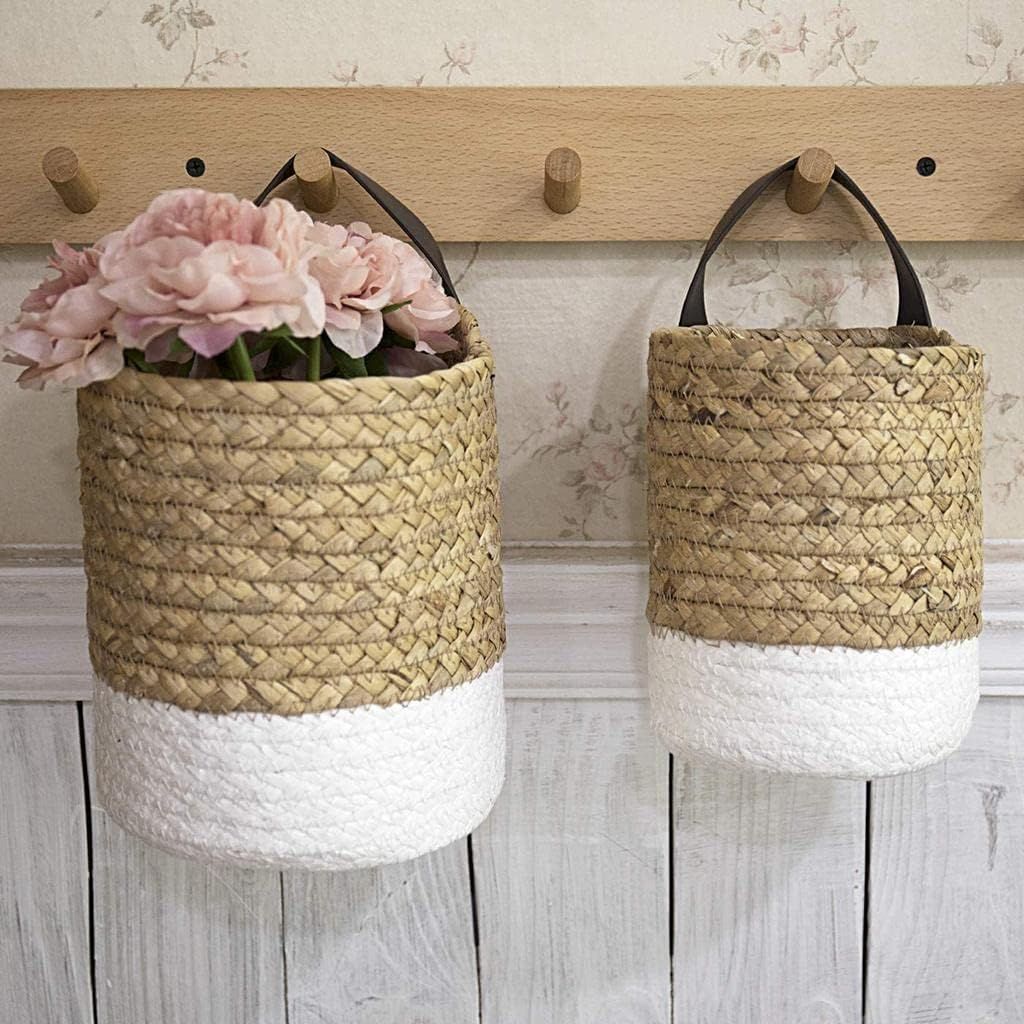 AIESY® Beautiful Ingeniously Handcrafted Jute Baskets for Plant