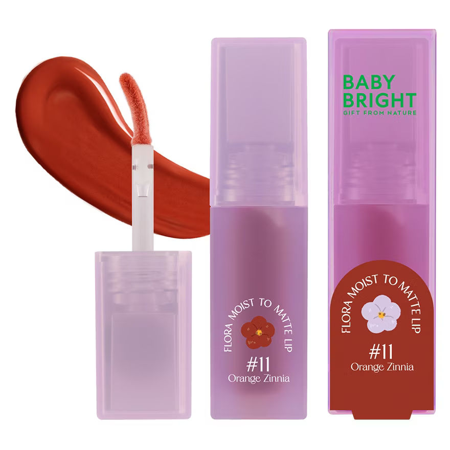 Flora Moist to Matte Lip 3g Baby Bright (M) #11 Orange Zinnia