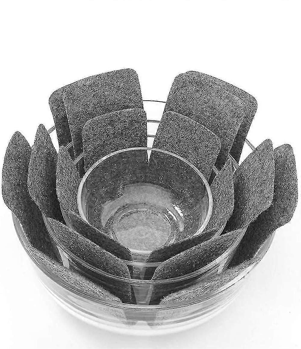 12 Pcs Felt Pot Pad Pan Protection Mat Stackable Sets Pots And Pans Dividers With 3 Sizes-38cm, 35cm, 26cm