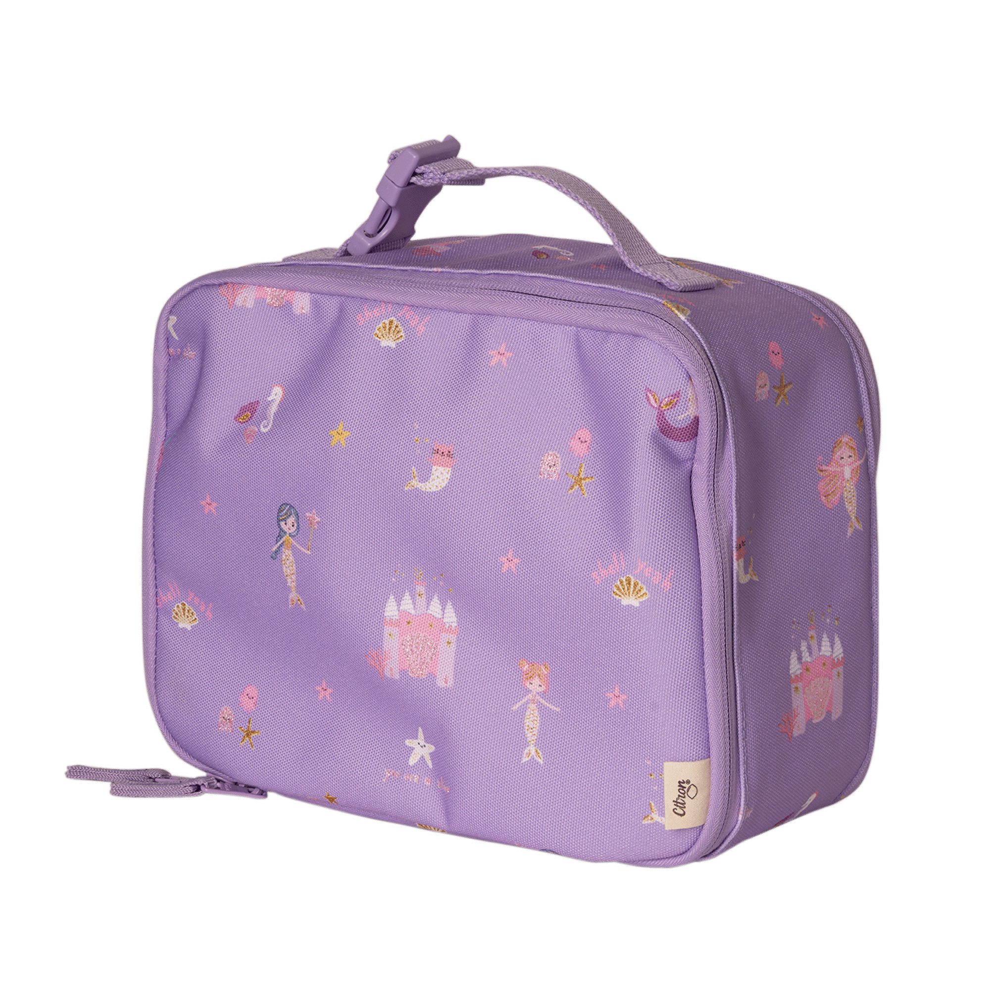 Citron Insulated Square Lunch Bag - Mermaid