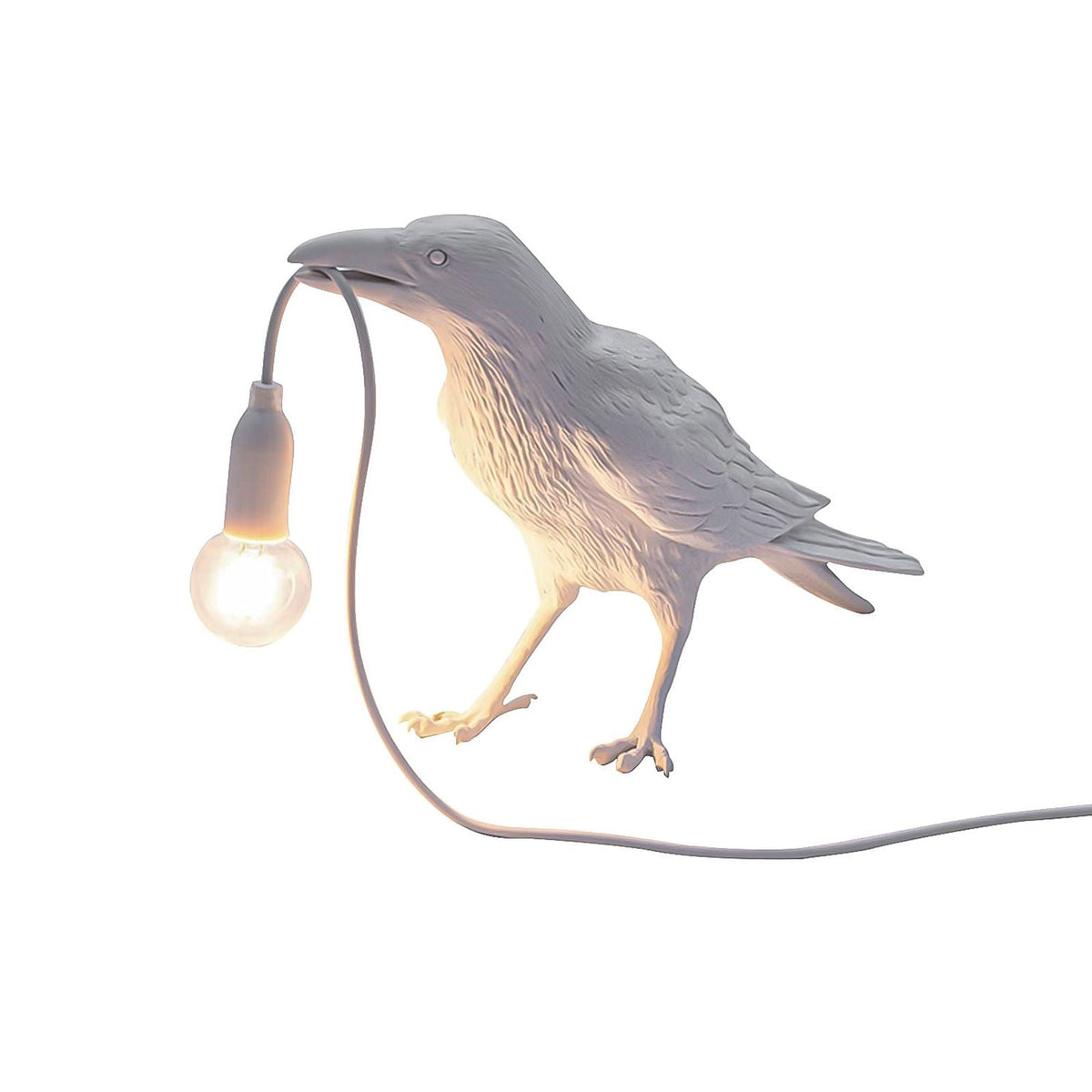 Bird Lamp Resin Crow LED Light Bedroom Wall Sconce Lamp Table Living Room Art Decoration