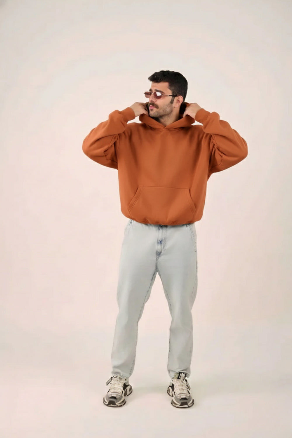 MULU Classic Oversized Hoodie - Rust Orange