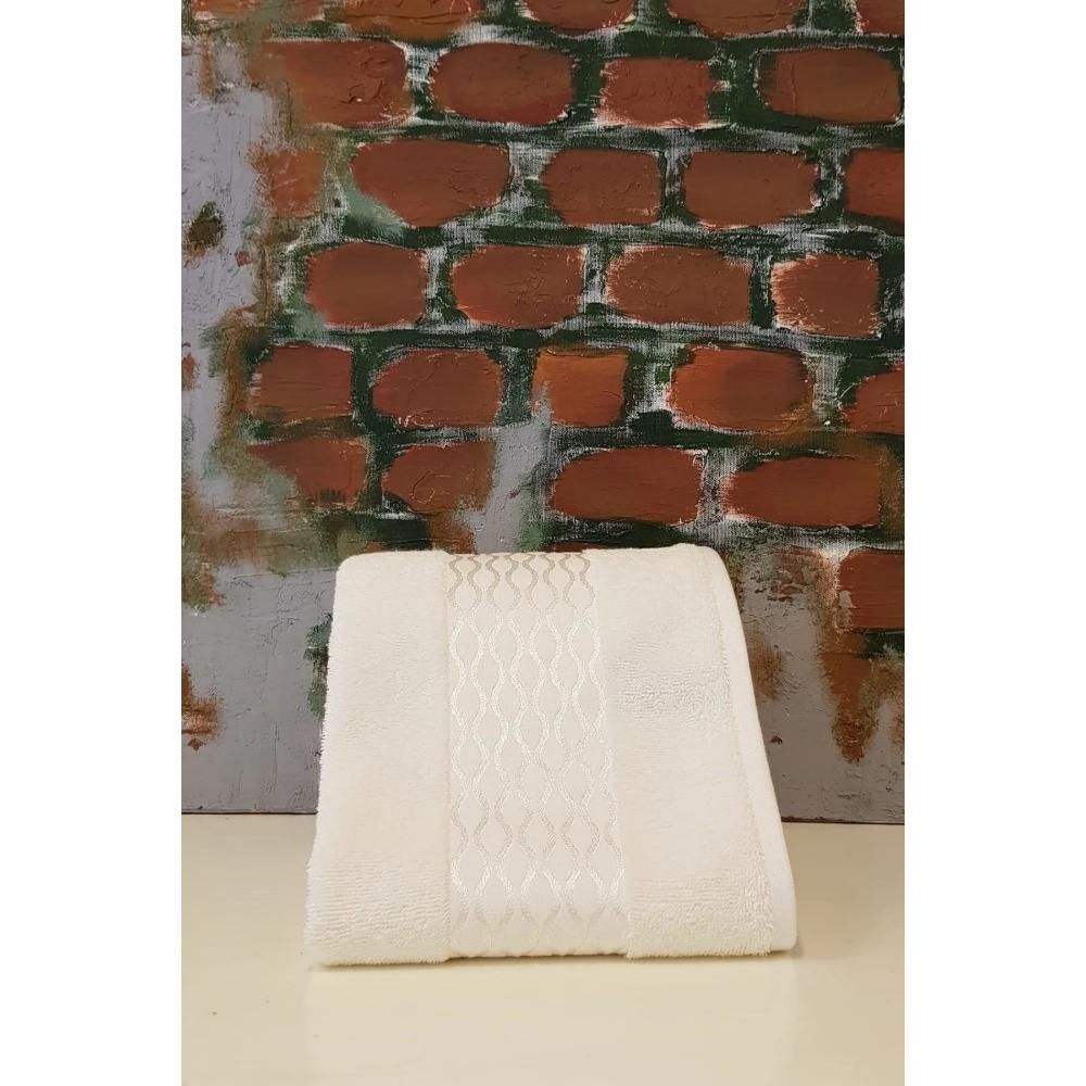 Özdilek Elissa Cotton Soft Hand Face Towel 6 Pcs - Cream ,Pink, Stone, Gray, Beige, White 50*80 cm