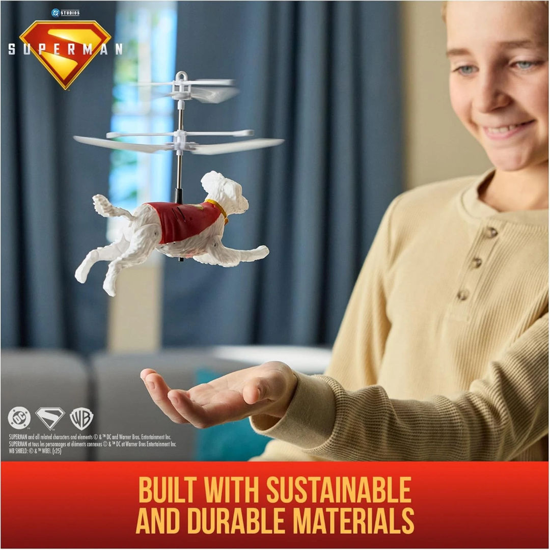 DC Superman Up In The Sky! Flying Krypto Toy, 19.05cm, For Age 4+ Years