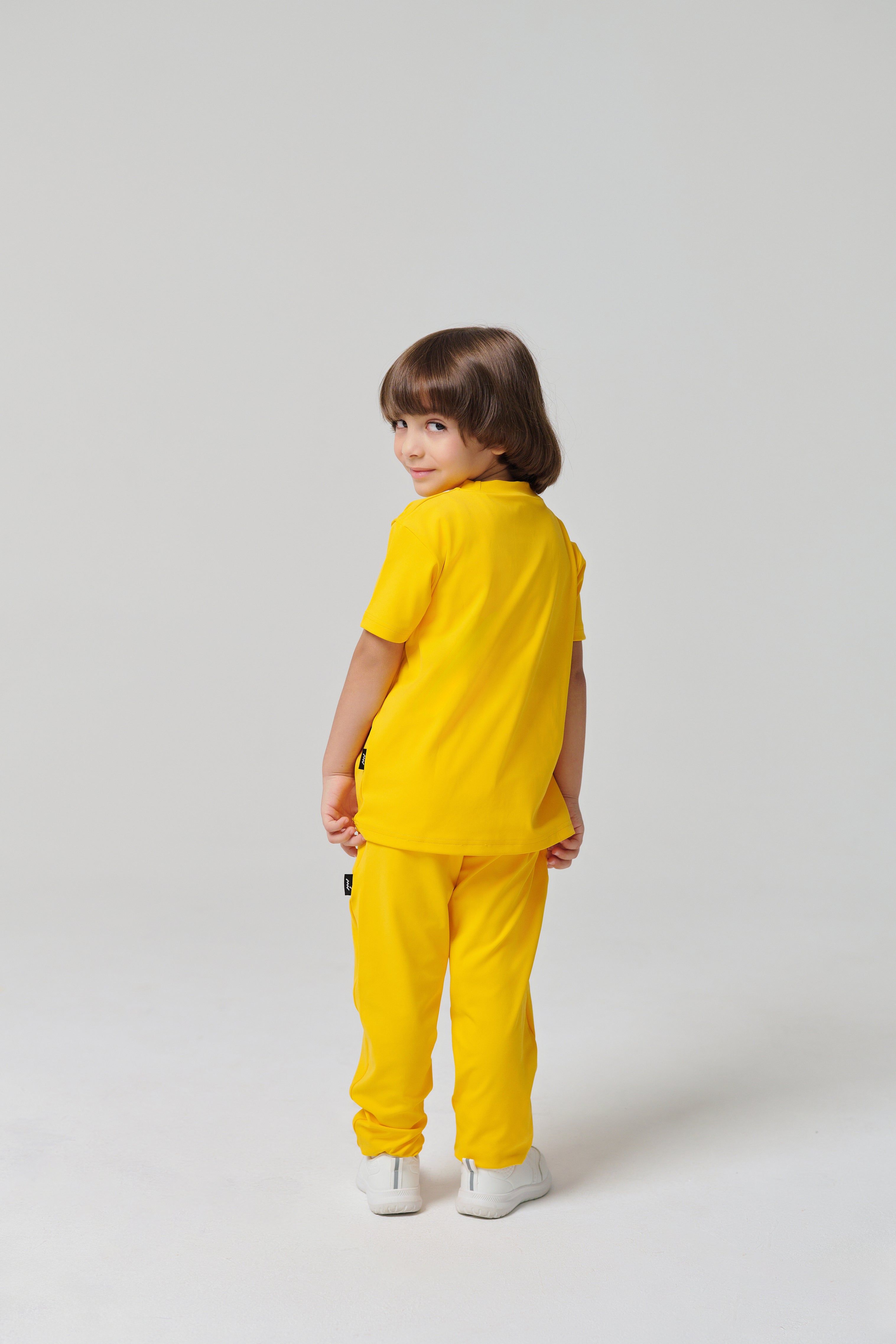 Regular Fit Kids Pants - Bright Yellow