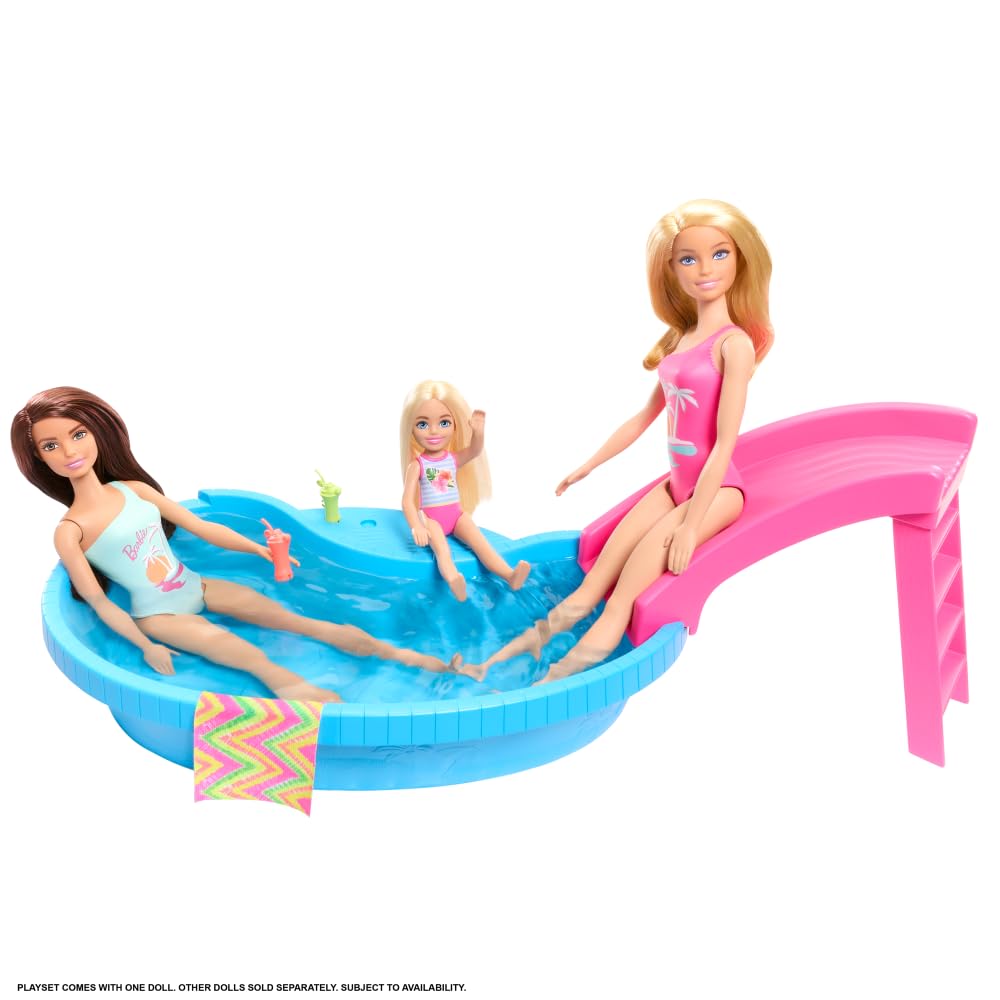 Barbie Doll & Pool Playset, 3+ Years