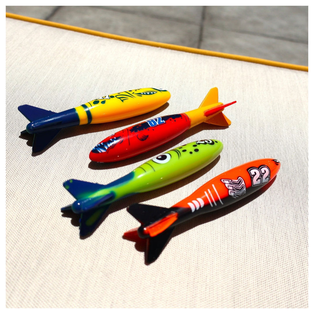 Dawson Sports Dive Torpedoes, Set of 4, For Age 3+ Years
