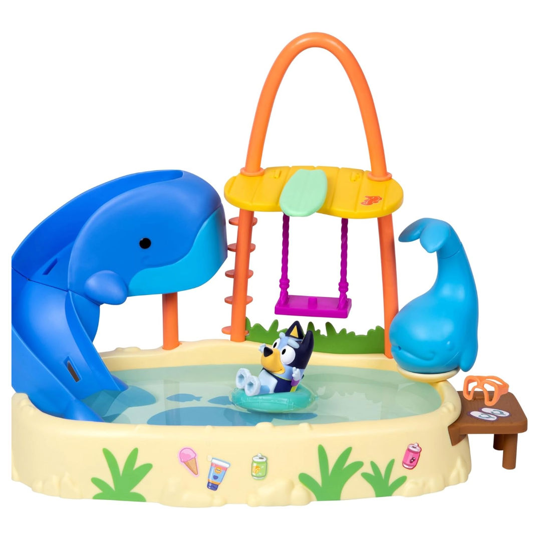 Bluey Color Change Whale Water Park Playset, 3+ years