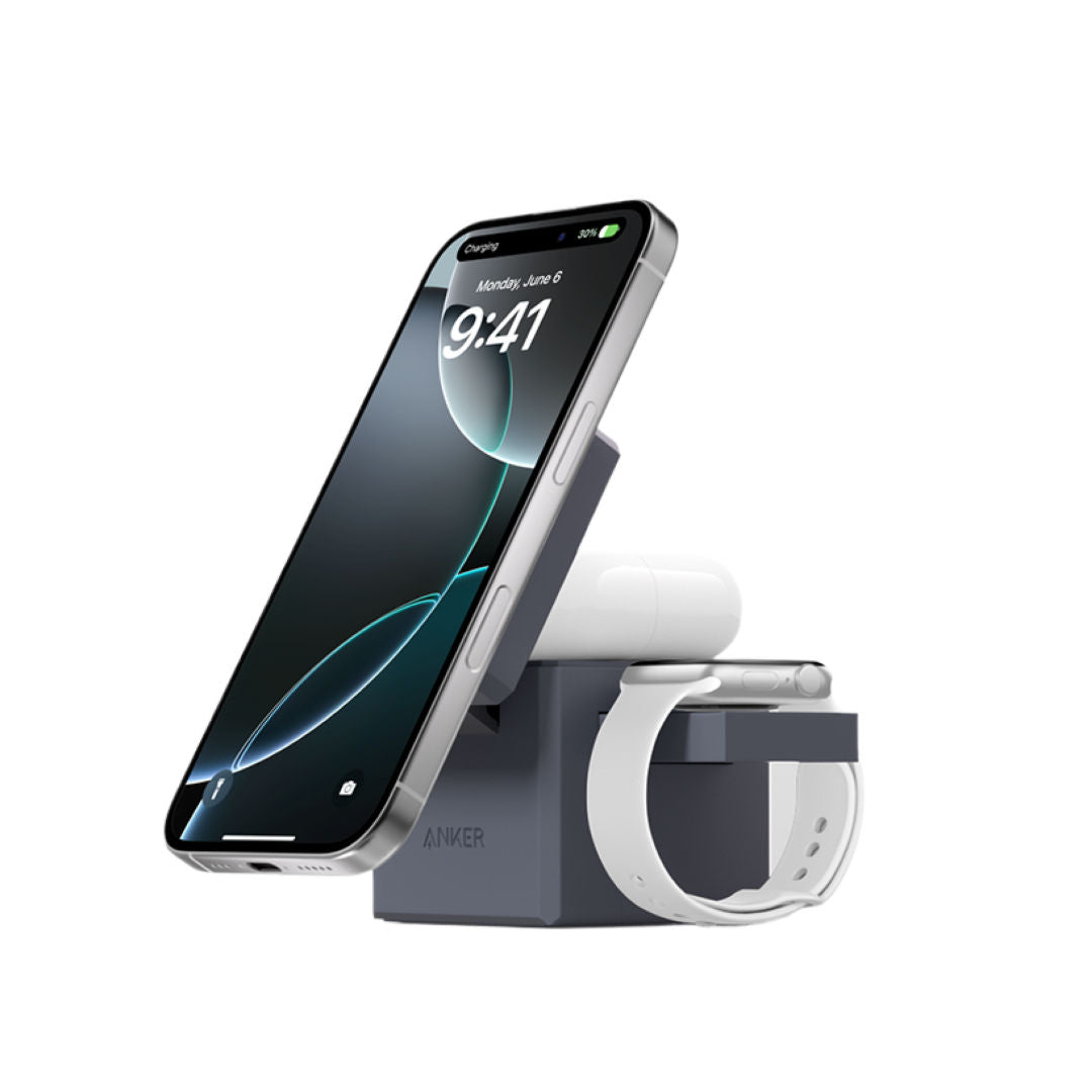 Anker 3In1 Cube With Magsafe B2B, Gray