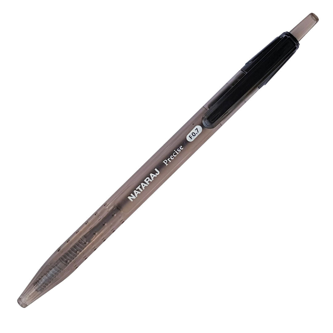Nataraj Precise Fine Ball Point Pen, 0.7 mm, Black