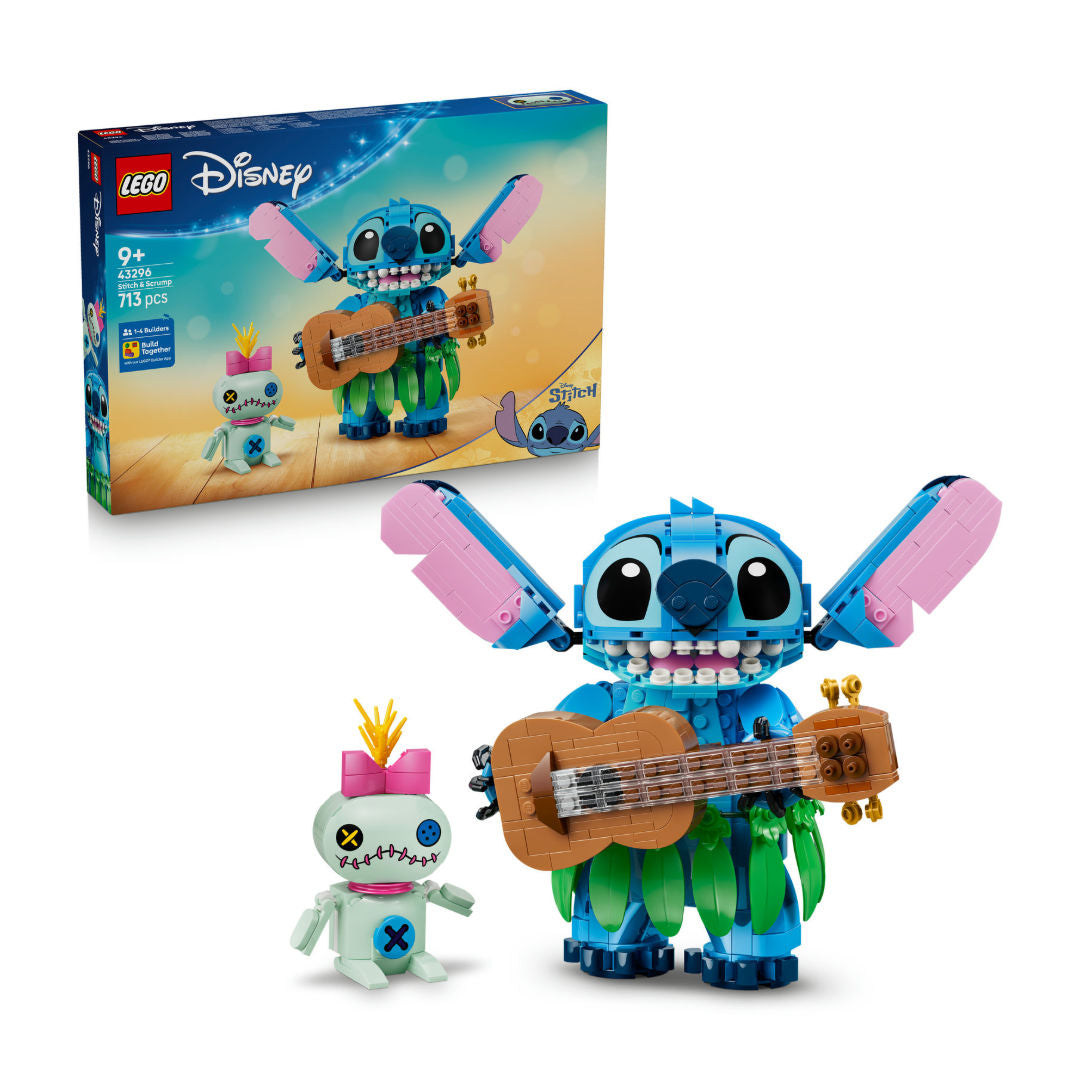 LEGO Disney Stitch and Scrump Building Set, For Age 9+ Years