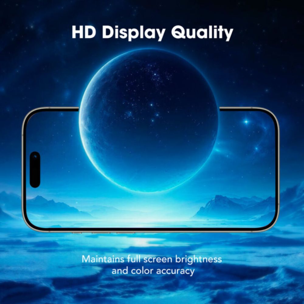 Blupebble Graphene Rock Series 2.5D Tempered Glass Screen Protector for iPhone 17 Series