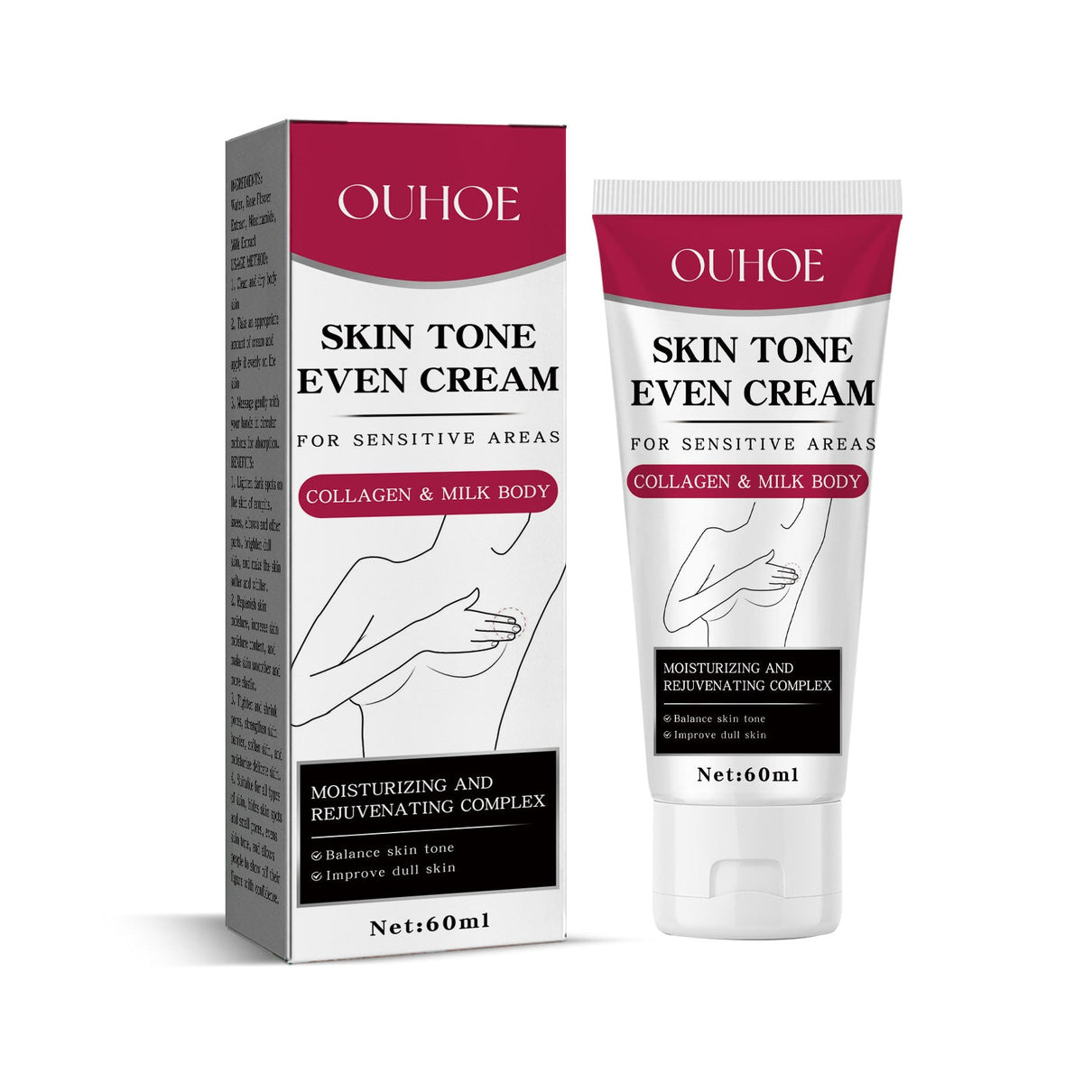 Brightening Skin Cream for Moisturizing, Dark Spot Repair, Fade Armpit and Elbow, Even Skin Tone ,60g