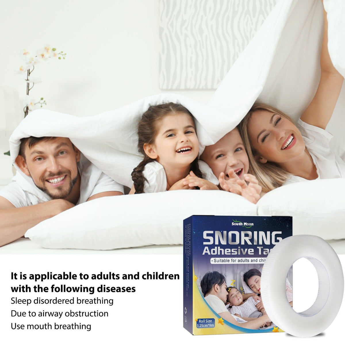 Care Tape, Snore Relief, Breathable Nasal Strips for Better Sleep ,1 pcs