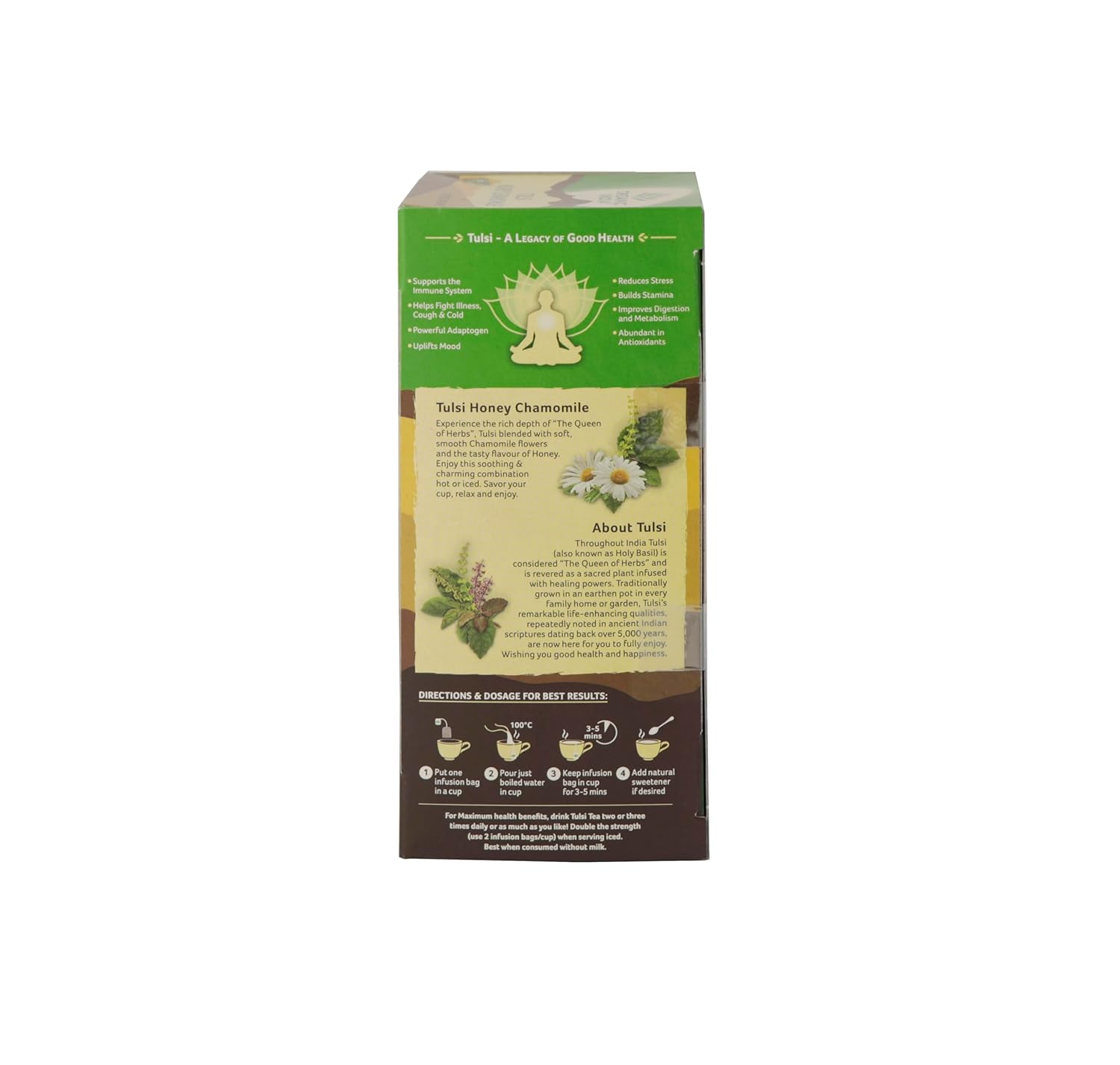 ORGANIC INDIA Tulsi Tea Honey Chamomile 25 Tea Bags