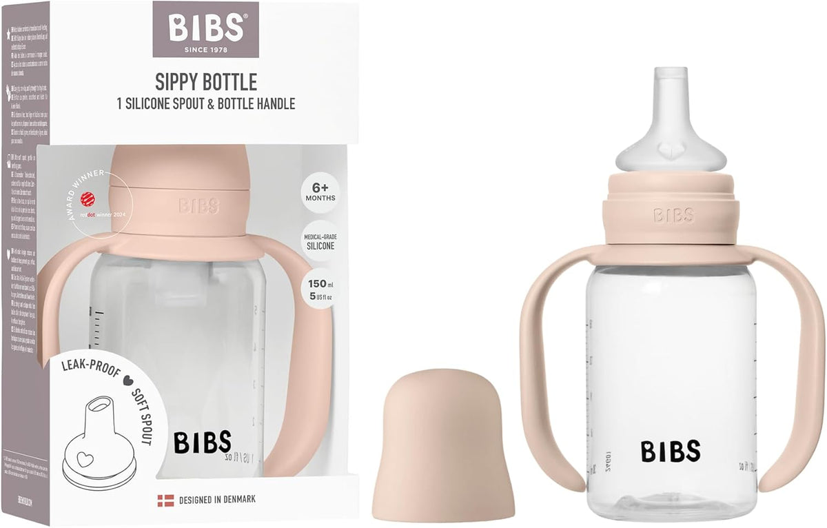 BIBS Baby Sippy Bottle - Blush (150ml)