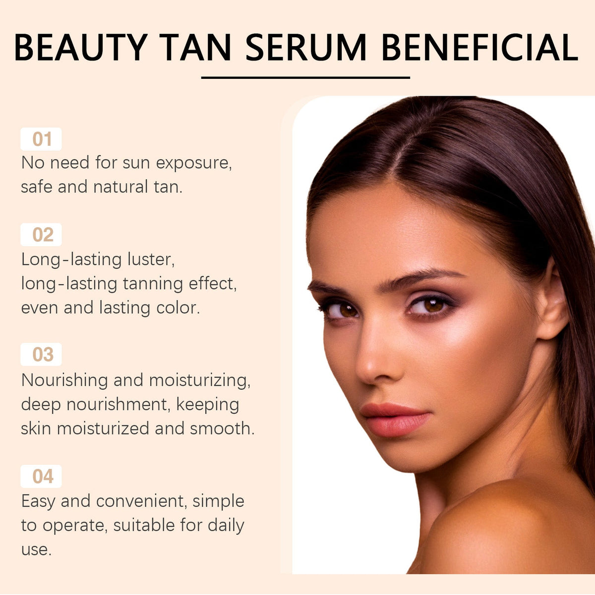 Achieve Flawless Even Skin Tone, Moisturizing Serum for Radiant Sun-Kissed Glow ,30ml