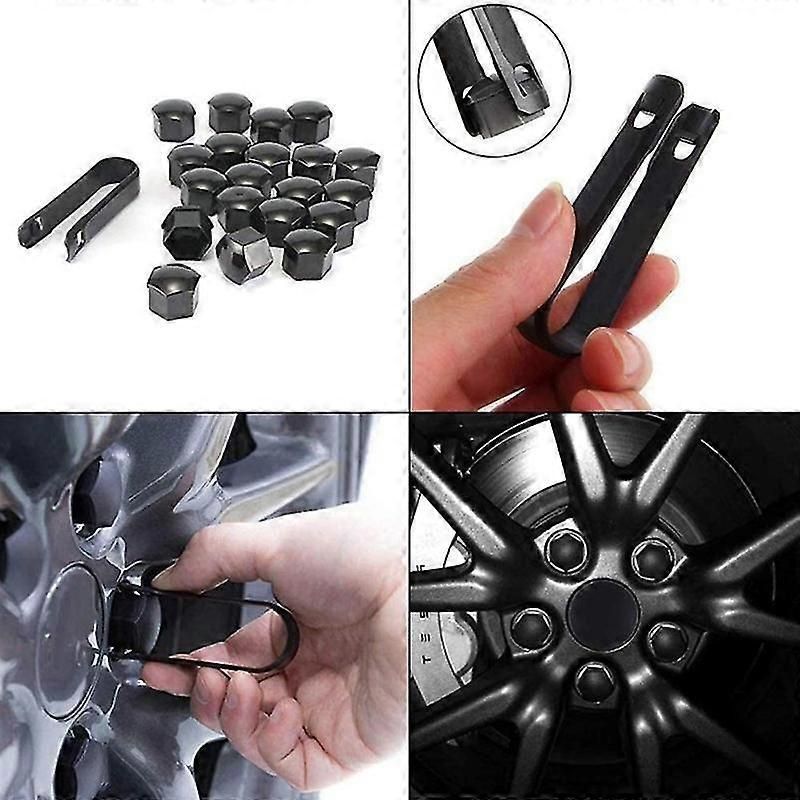 T98 20pcs Wheel Screw Cap For Tesla Model 3/x/s Car Nut Bolts Cap Tire Modify Dustproof Rustproof Co zxin