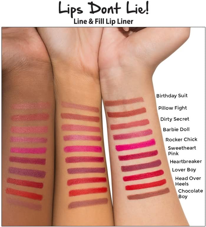 Nykaa lips Don't Lie Lip liner Heart Breaker07