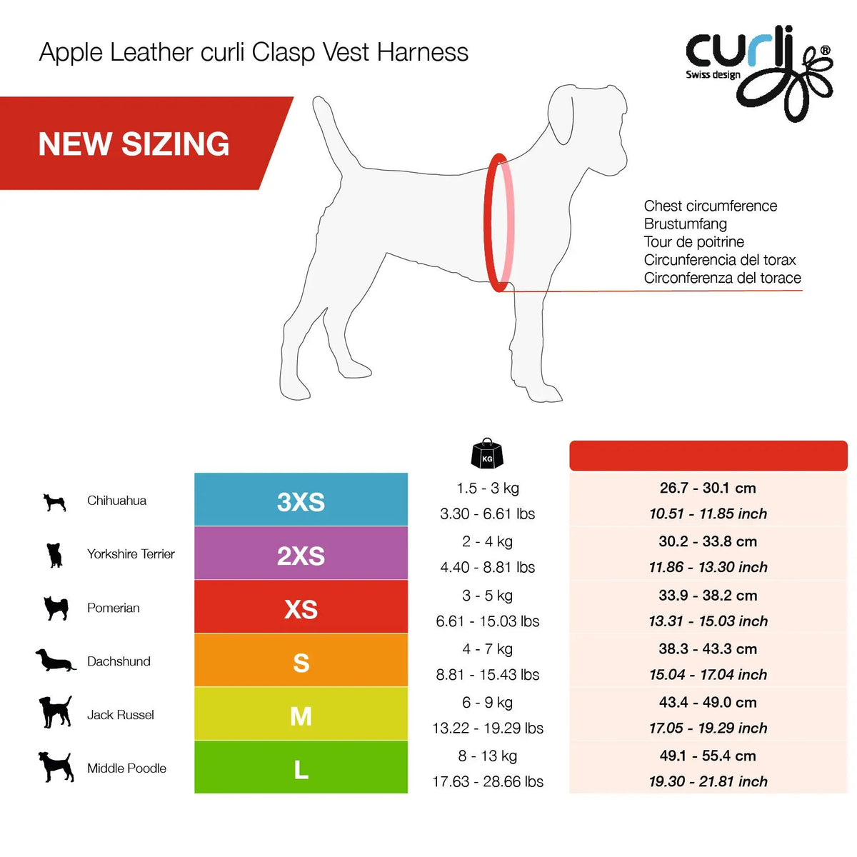 Curli Vegan Leather Harness for Dogs - Medium