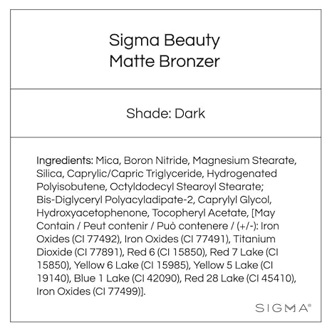 Sigma beauty matte bronzer dark