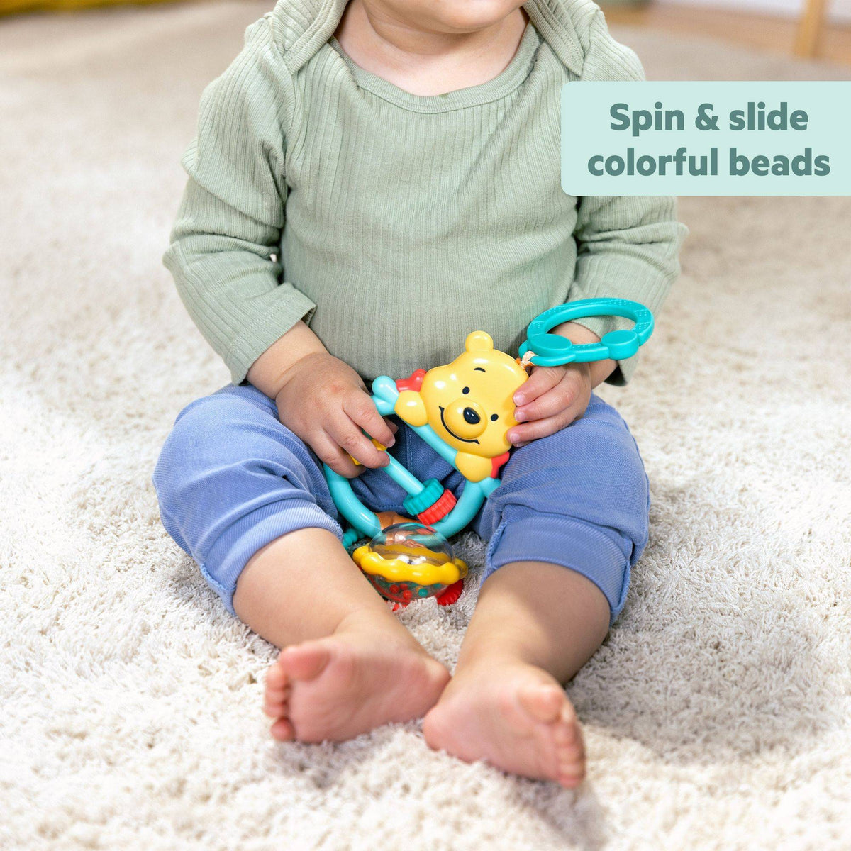 Bright Starts Disney Baby Winnie the Pooh Busy Bear Activity Toy (8.9 x 4.5 x 28cm), 0 months to 3 years.