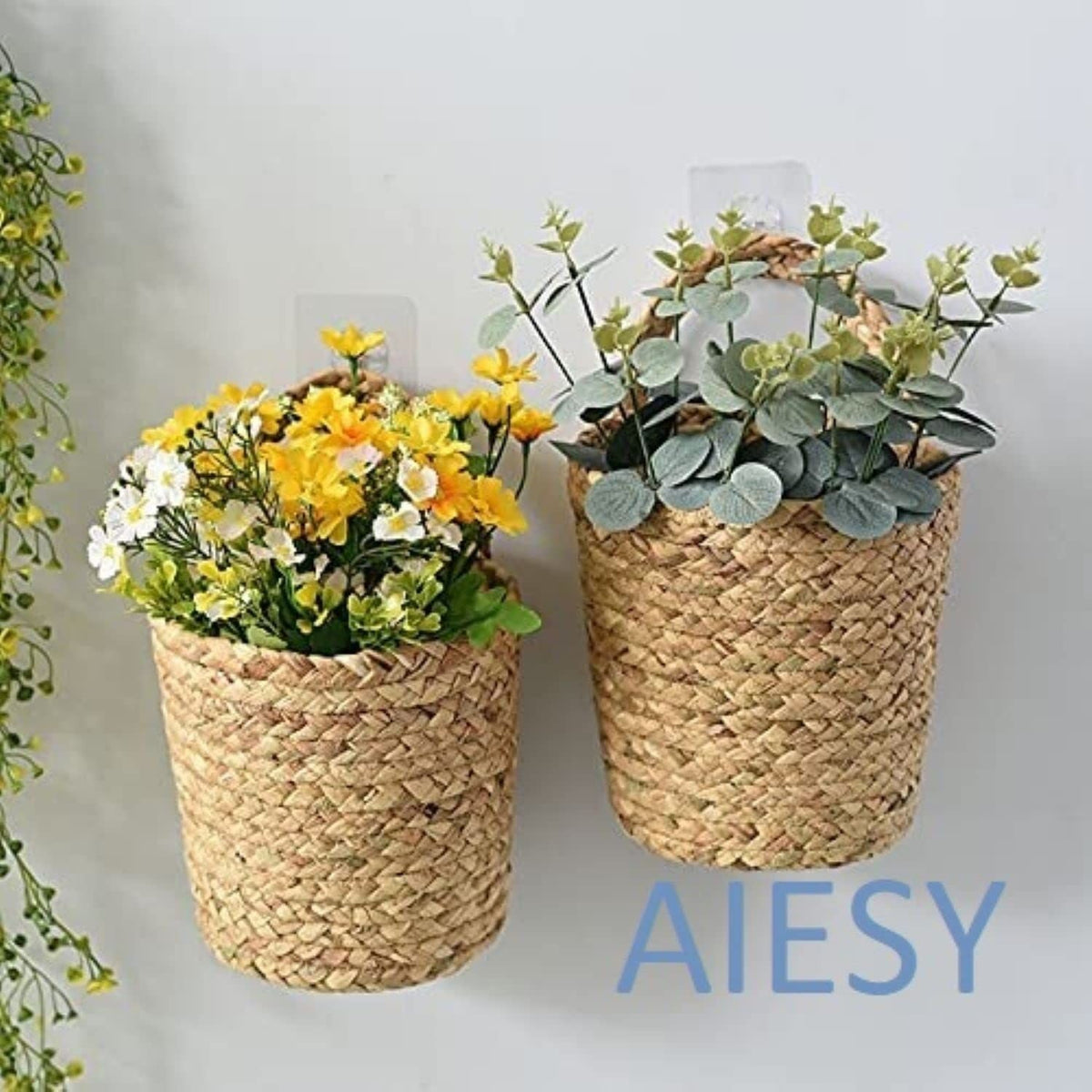 AIESY® Beautiful Handcrafted Decor Jute Baskets for Plantation