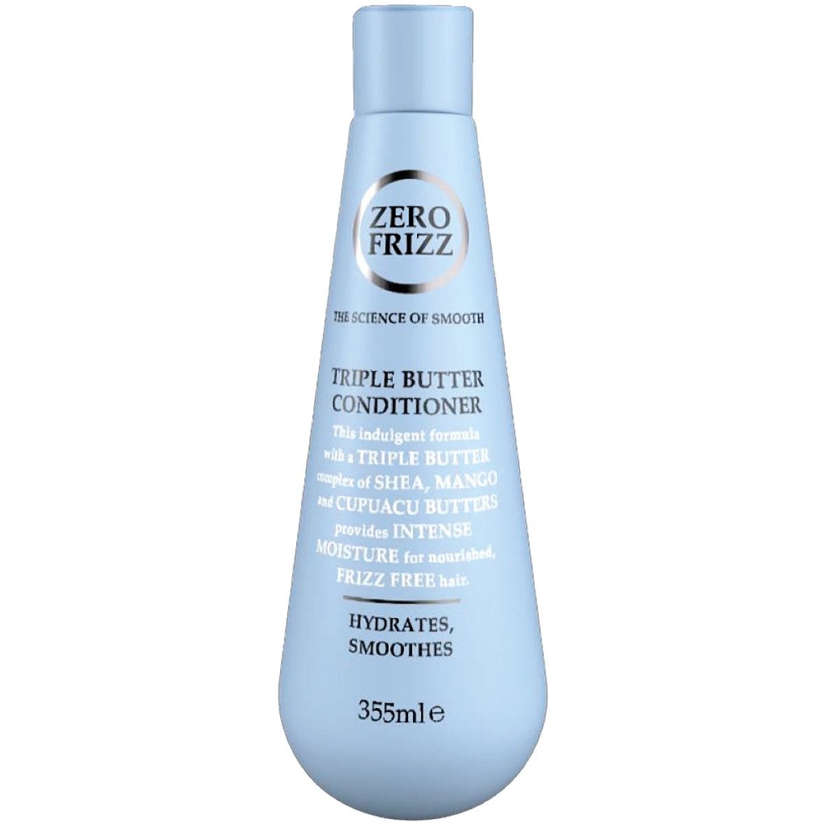 Zero Frizz Triple Butter Hair Conditioner, SLS & Paraben-Free, 355ml