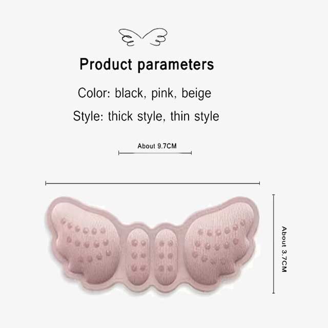 Women's High Heel Protection Pads – Butterfly Shaped Self-Adhesive & Adjustable Foot Care Cushions