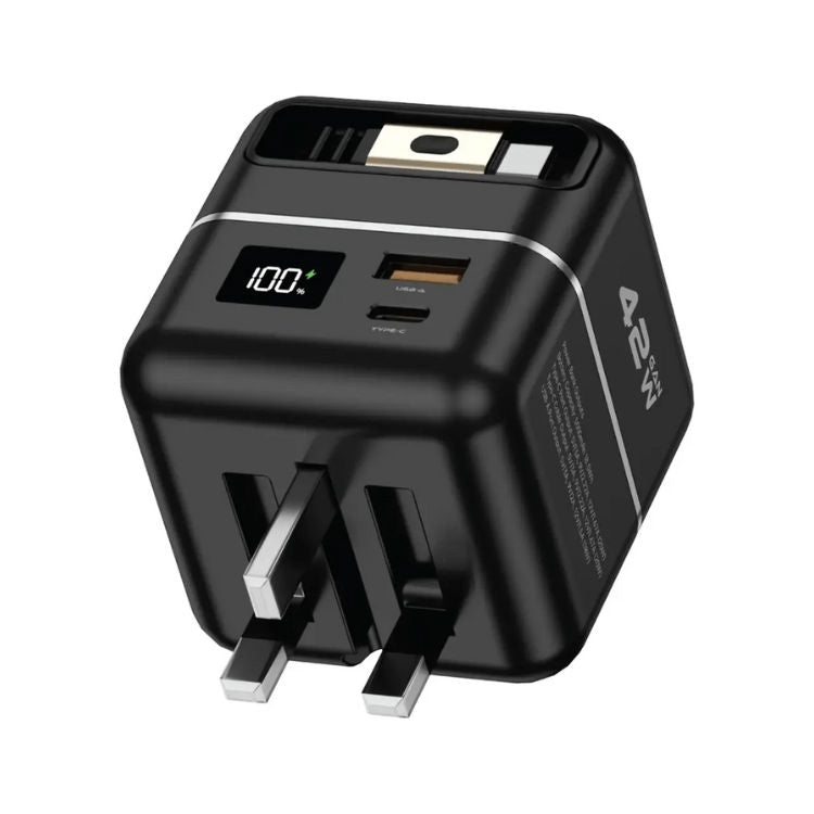 Green Lion GaN Premium Series Charger 42W with 5000mAh Power Bank