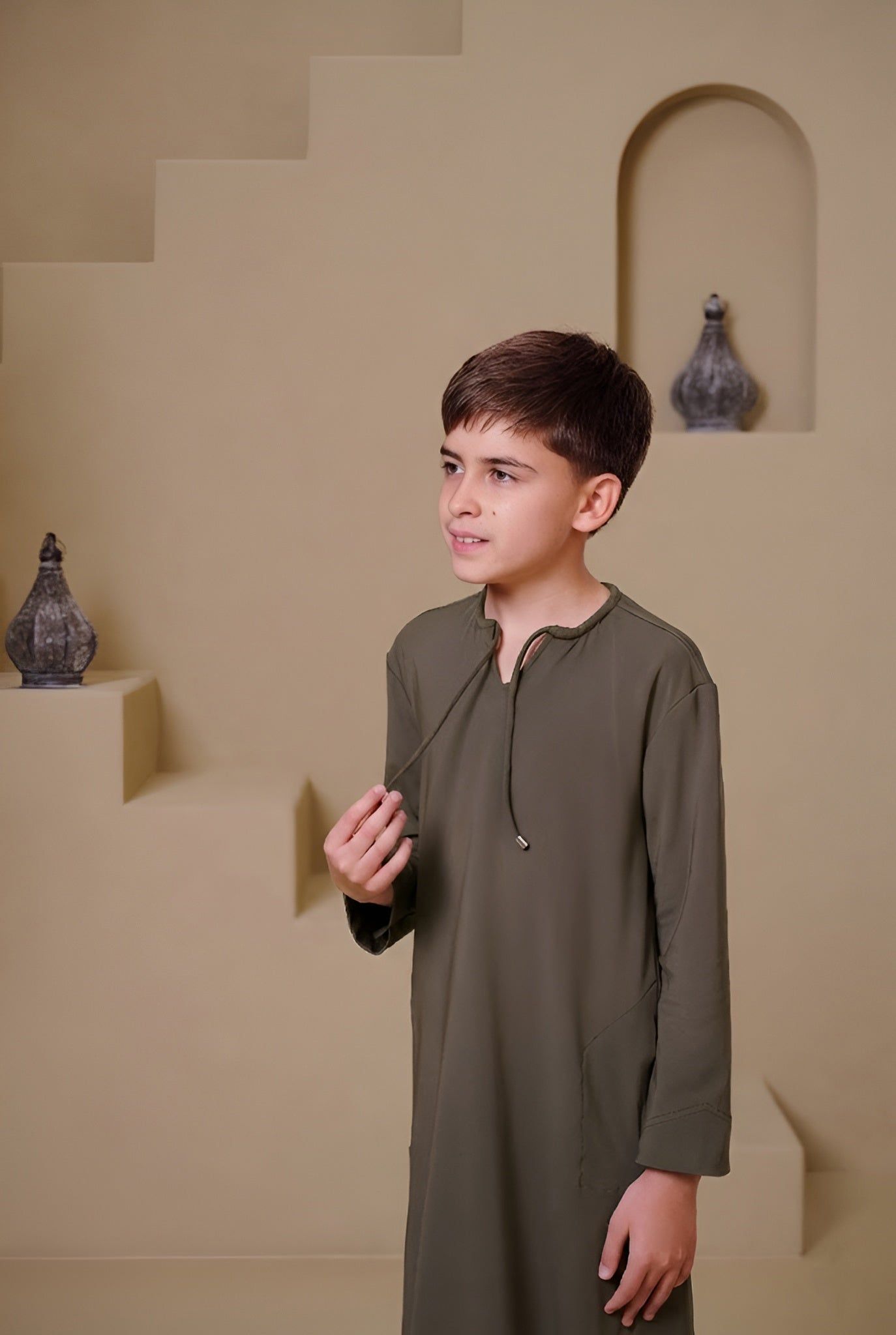 Sahil Kids Abaya - Green