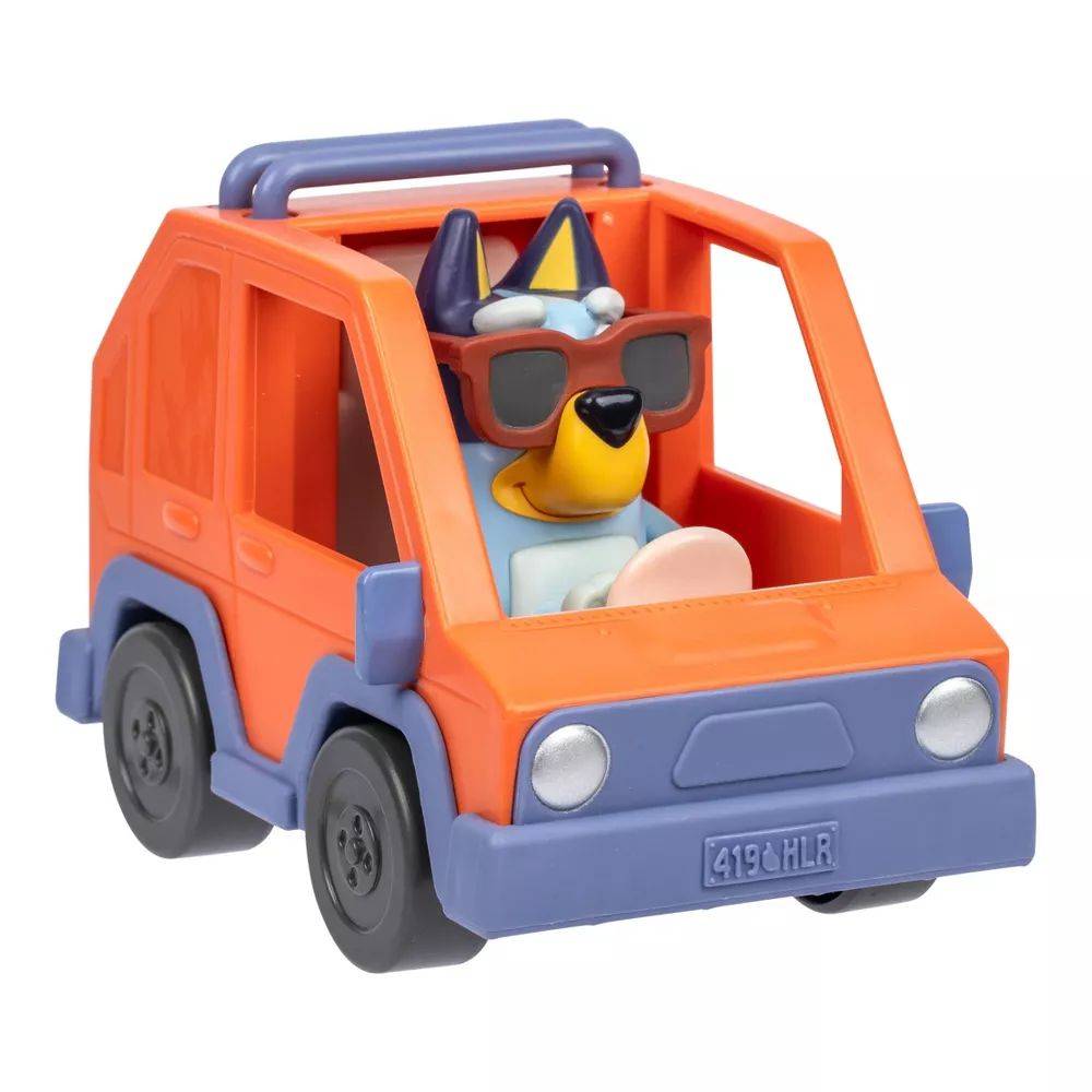Bluey Series 13 Mini 4WD Vehicle with Bluey Figure Playset (7.6cm), 3+ years
