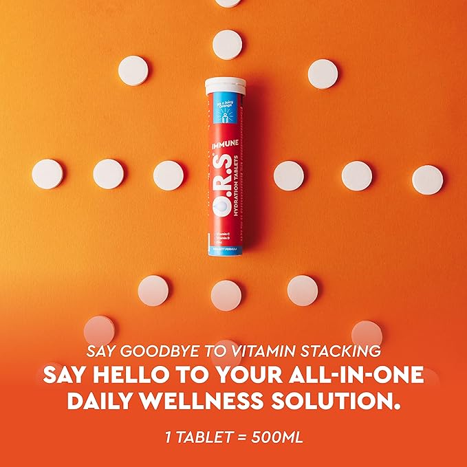 O.R.S Immune Hydration Tablets - Orange, 1 Tube