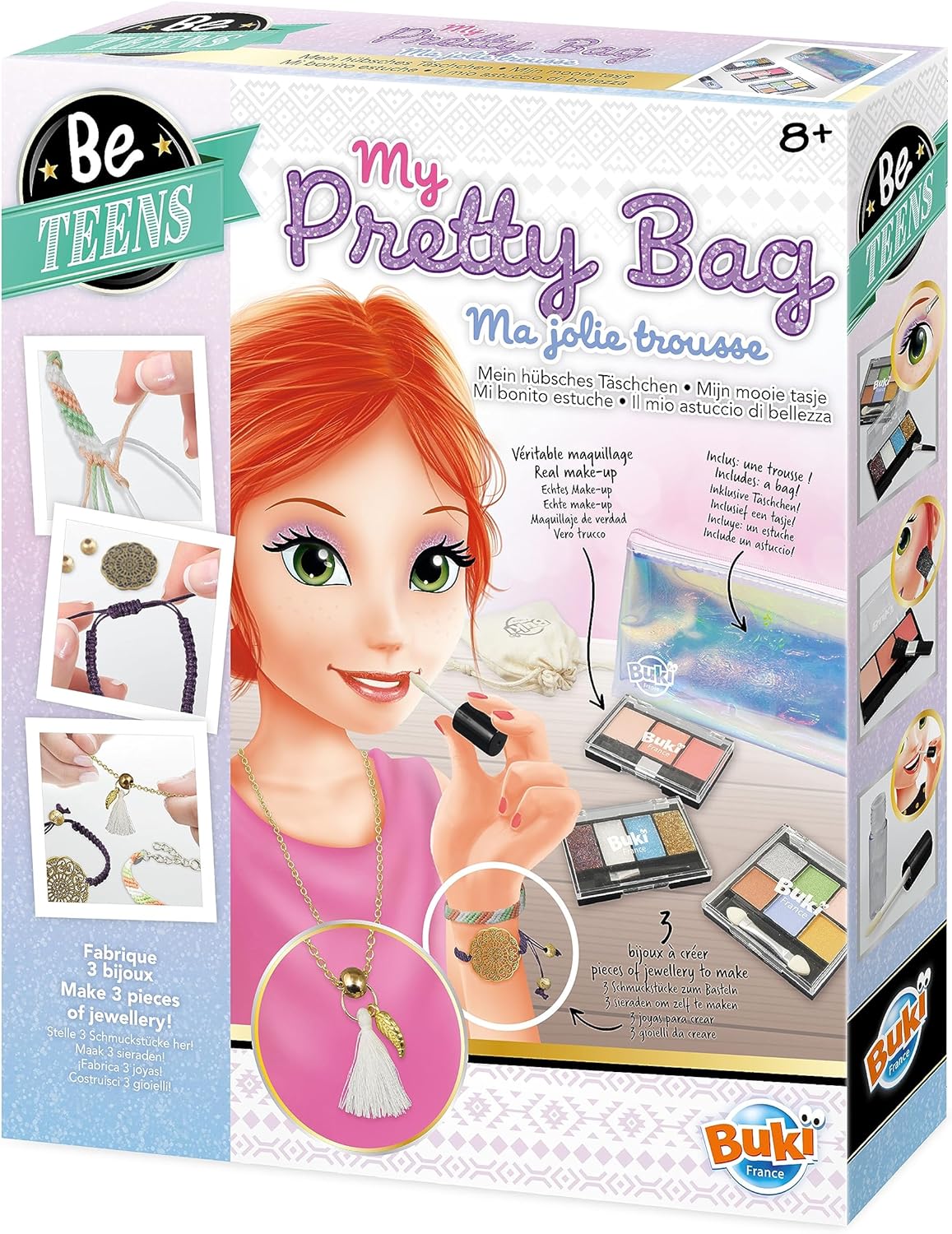 Buki France Be Teens My Pretty Bag Makeup and Jewellery Creation Set, 8+ Years