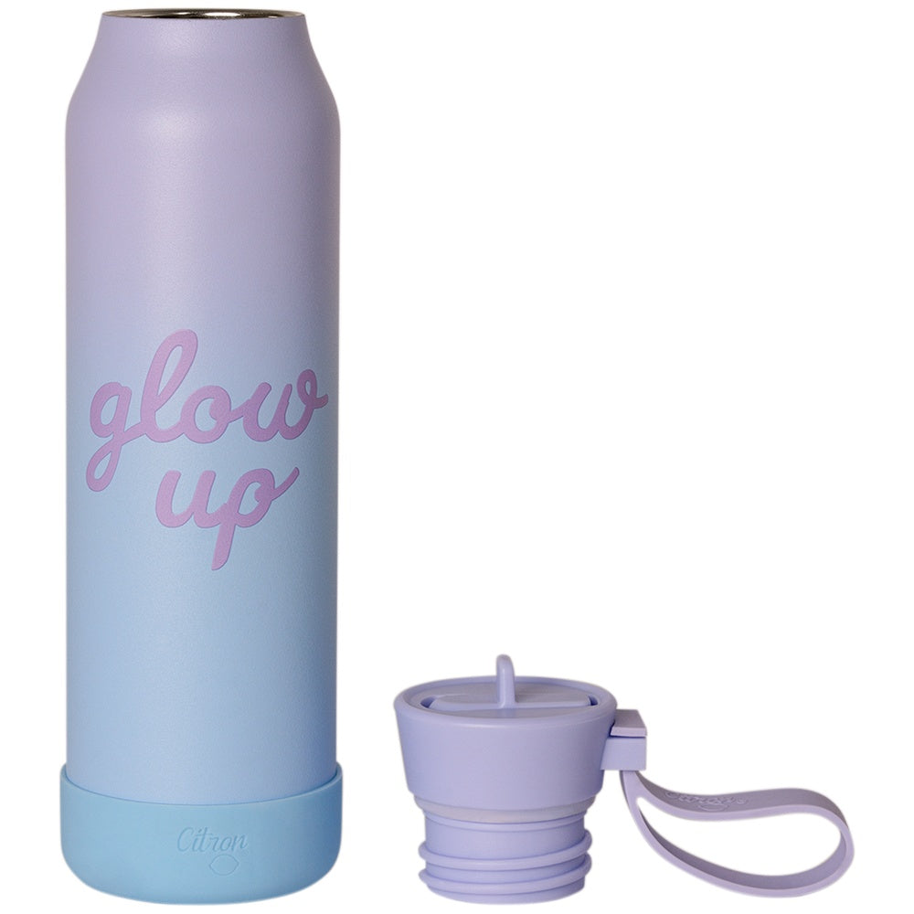 Citron Stainless Steel Water Bottle 500ml - Purple Blue Glowup