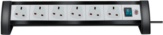 BRENNENSTUHL 1156253416 Socket 6-Way ,GREY 3M