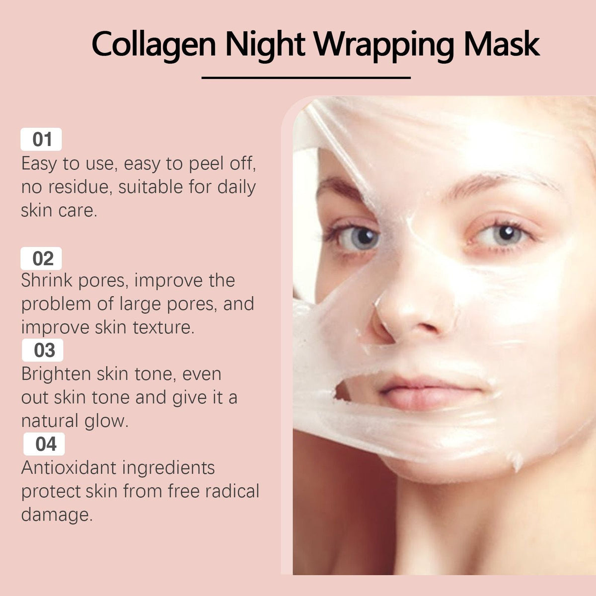Collagen Peel Off Face Mask with Brush 75g