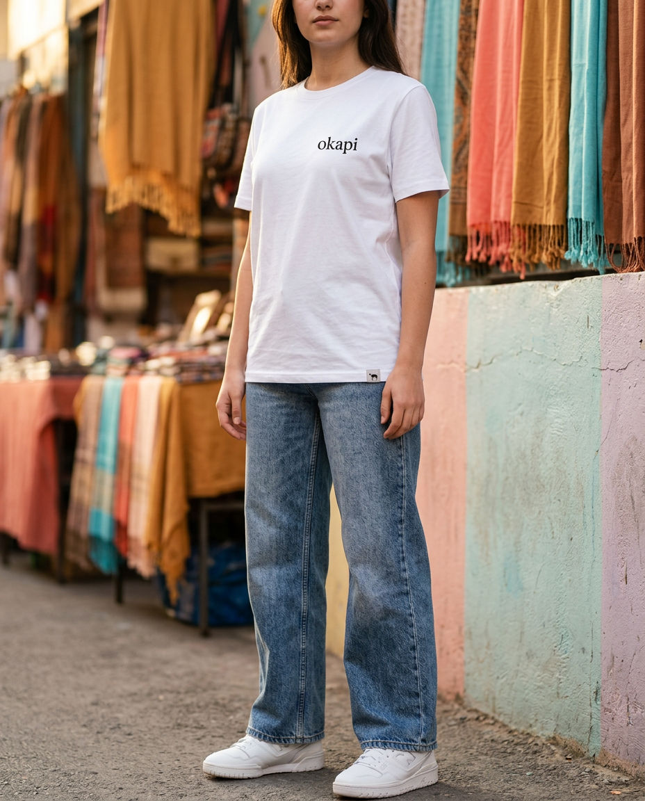Okapi White "The okapi" T-Shirt
